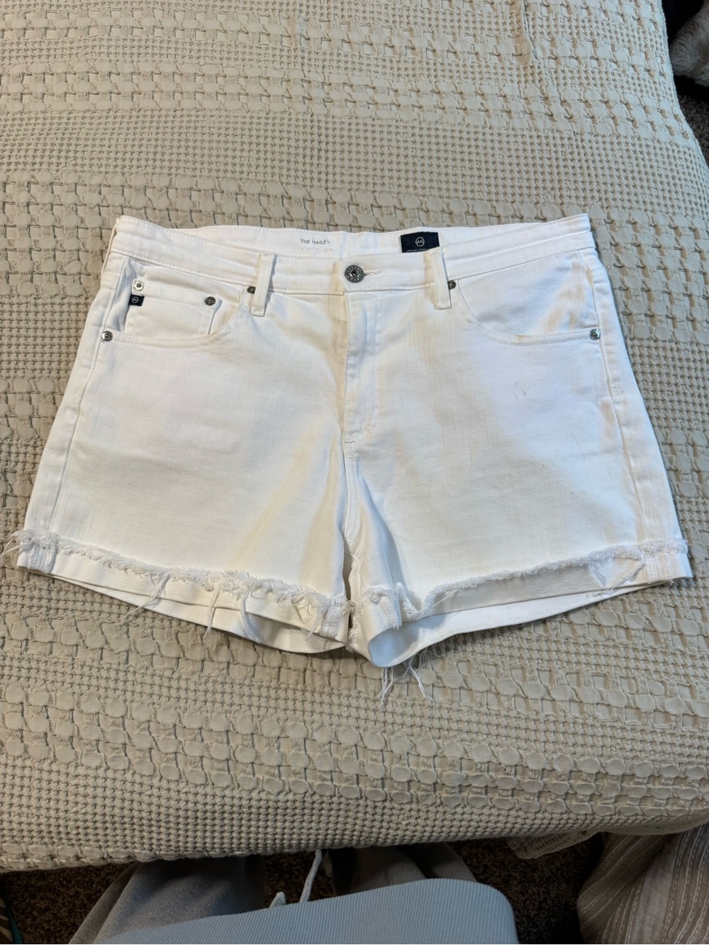 AG Adriano Goldschmied the hailey ex-boyfriend roll up shorts